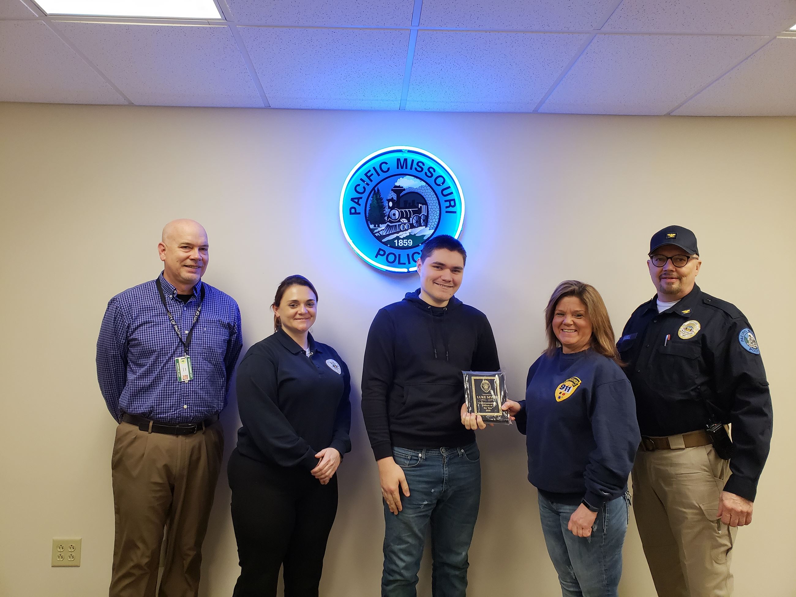 Luke Myers Dispatcher of the Year award
